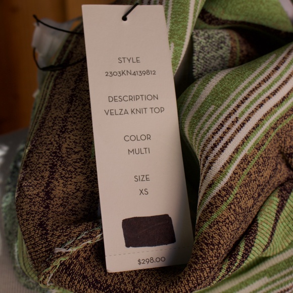 Veronica Beard Velza Knit Green Multi Halter Size XS - Picture 16 of 16